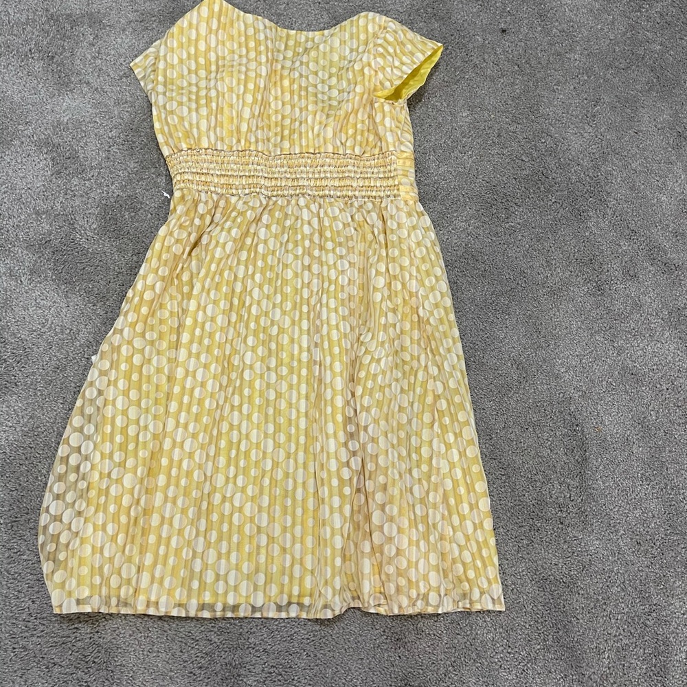 Yellow polka dot dress